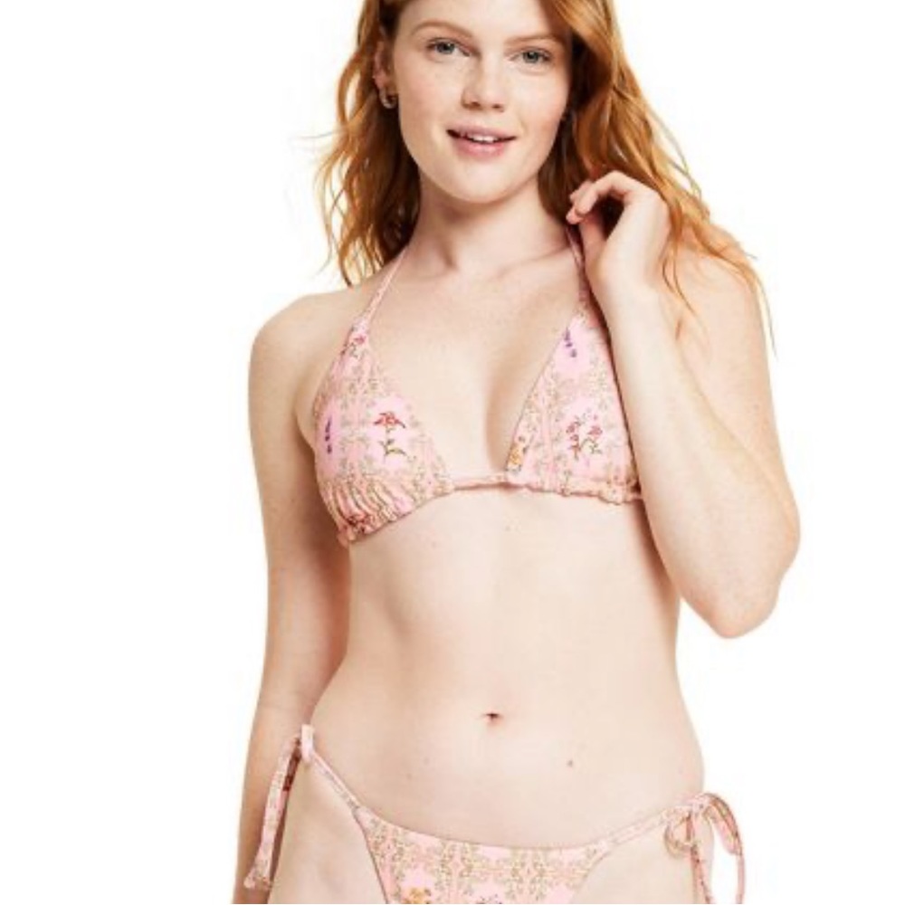 Agua Bendita x target Women's Dainty Floral/Stripe Reversible Bikini set - small